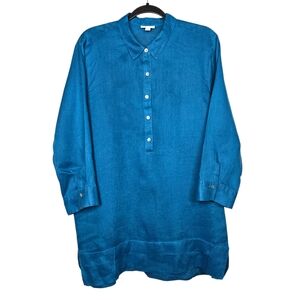 J. Jill Turquoise Blouse with Buttons